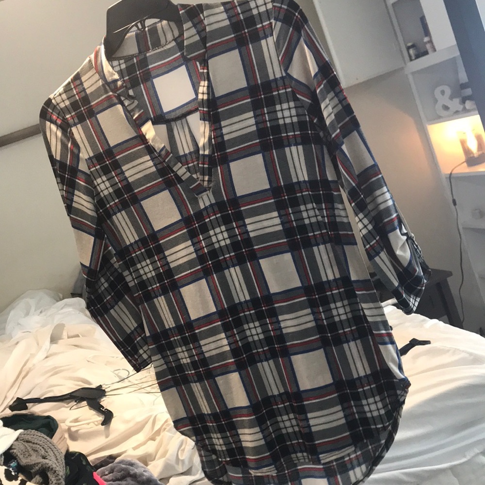 Plaid top